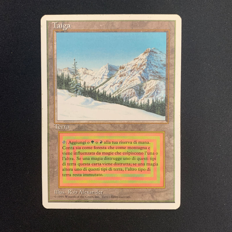 Magic the Gathering Taiga - Foreign White Bordered - Italian 