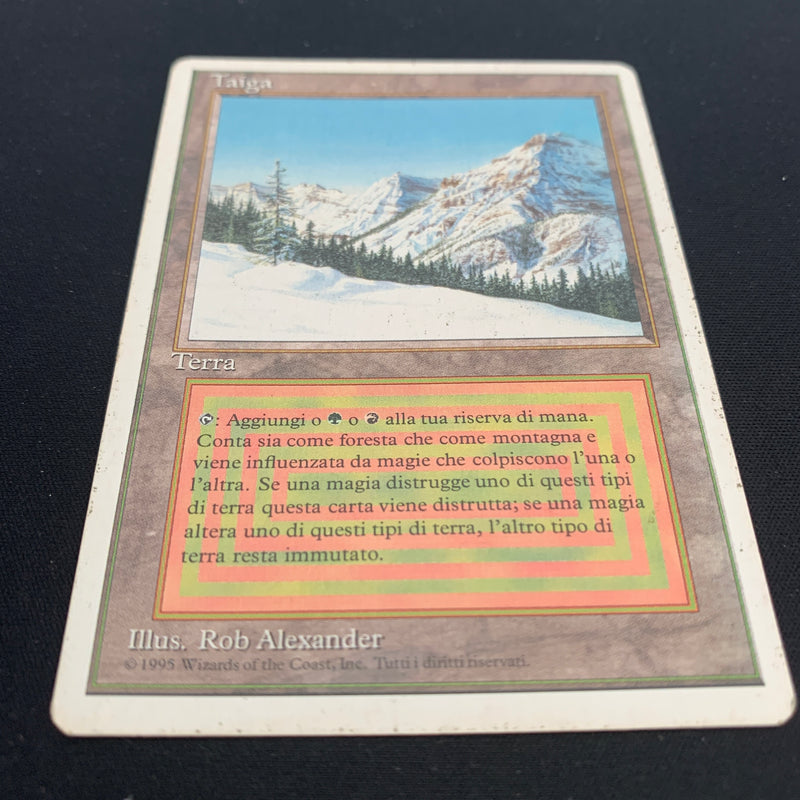 Magic the Gathering Taiga - Foreign White Bordered - Italian 