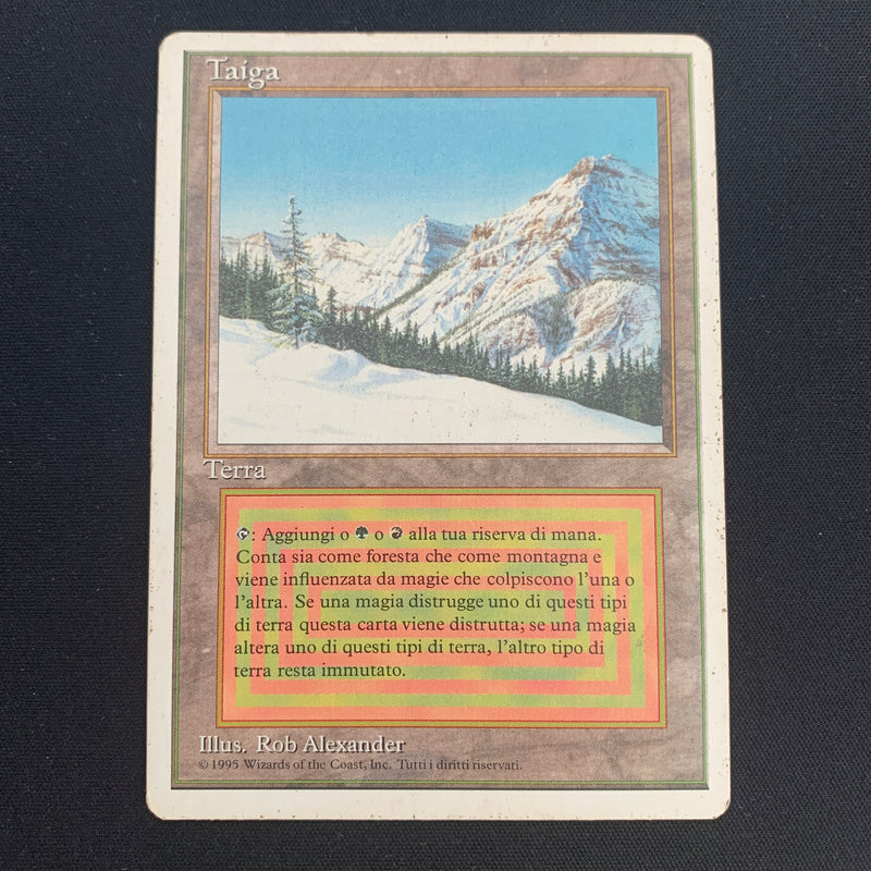 Magic the Gathering Taiga - Foreign White Bordered - Italian 