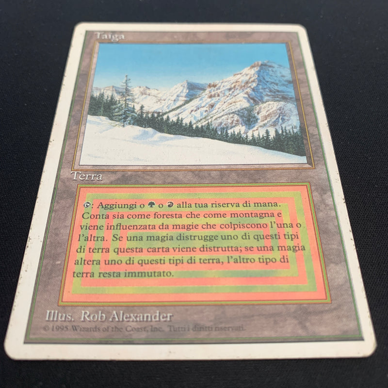 Magic the Gathering Taiga - Foreign White Bordered - Italian 