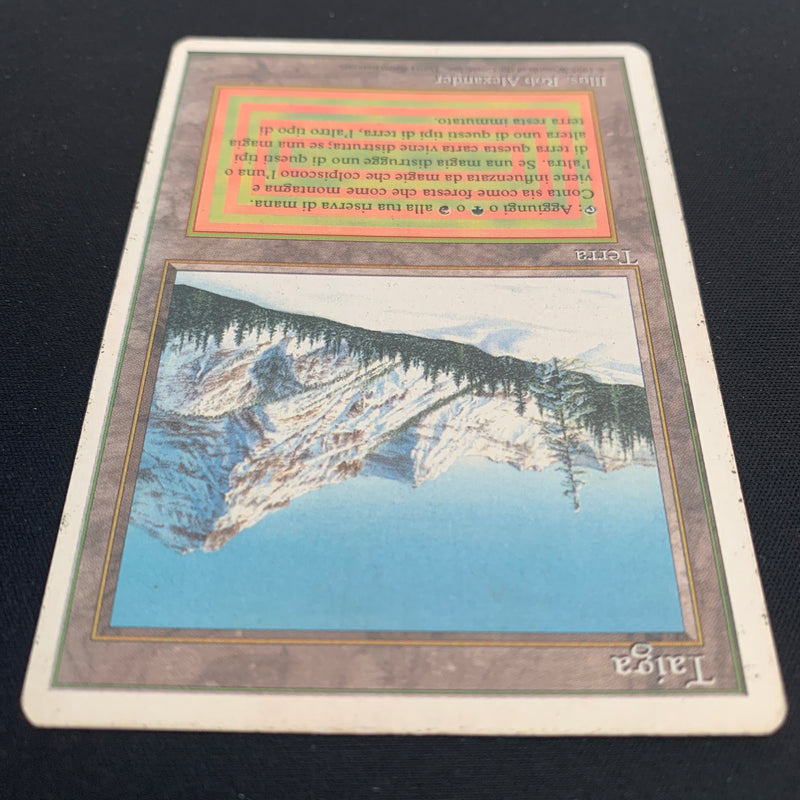 Magic the Gathering Taiga - Foreign White Bordered - Italian 