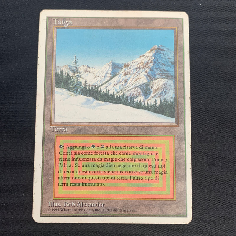 Magic the Gathering Taiga - Foreign White Bordered - Italian 