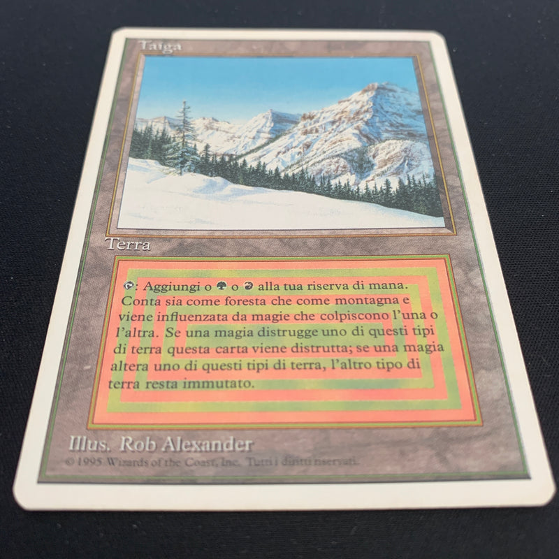 Magic the Gathering Taiga - Foreign White Bordered - Italian 