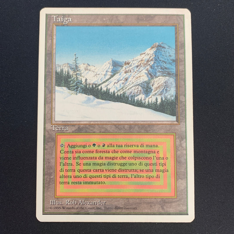 Magic the Gathering Taiga - Foreign White Bordered - Italian 