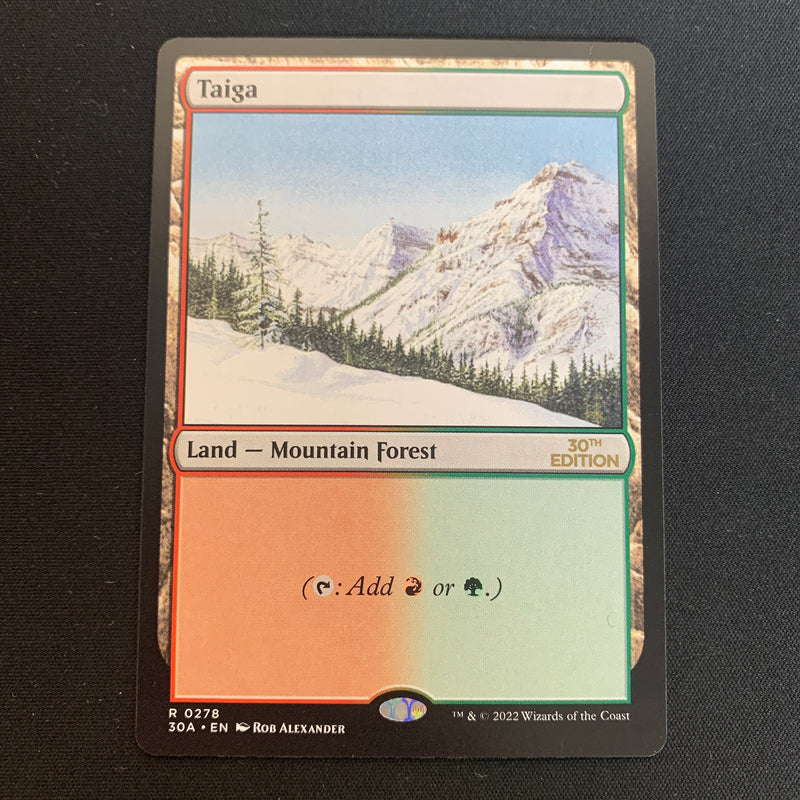 Magic the Gathering Taiga (Modern Frame) - 30th Anniversary Edition 