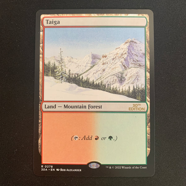 Magic the Gathering Taiga (Modern Frame) - 30th Anniversary Edition 