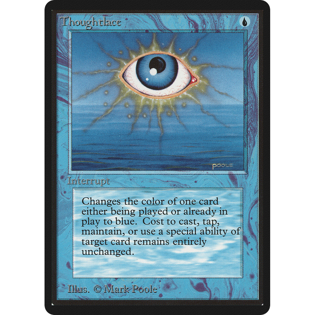 Magic the Gathering Thoughtlace - Beta NM