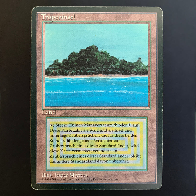 Magic the Gathering Tropical Island - Foreign Black Bordered - German 