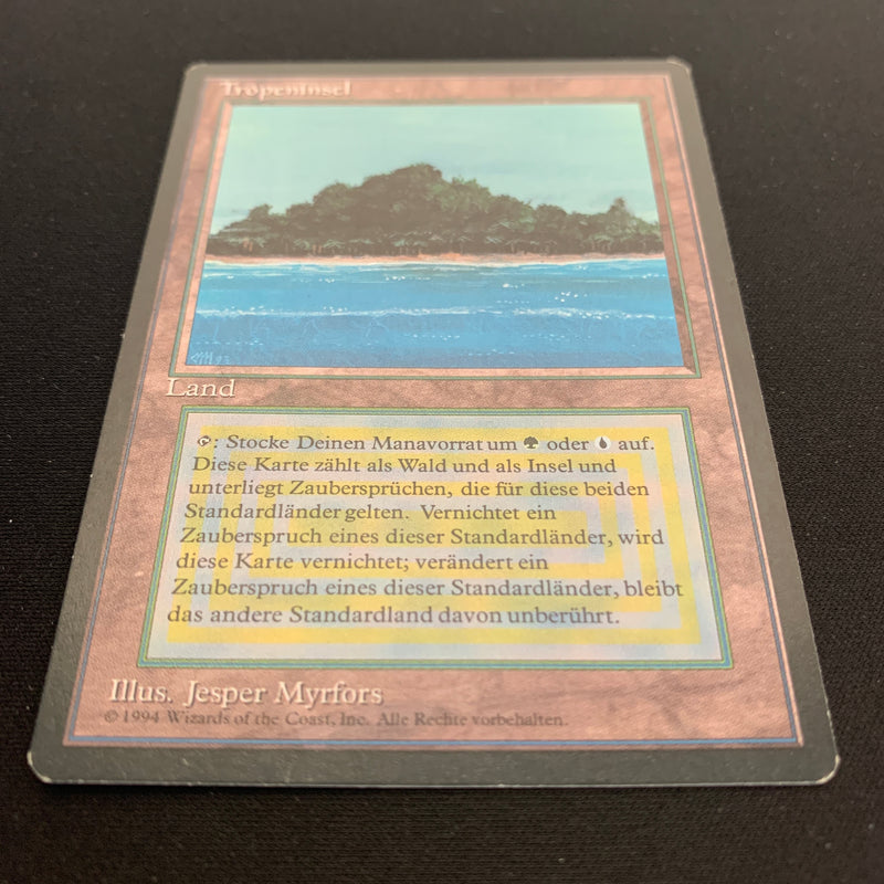 Magic the Gathering Tropical Island - Foreign Black Bordered - German 