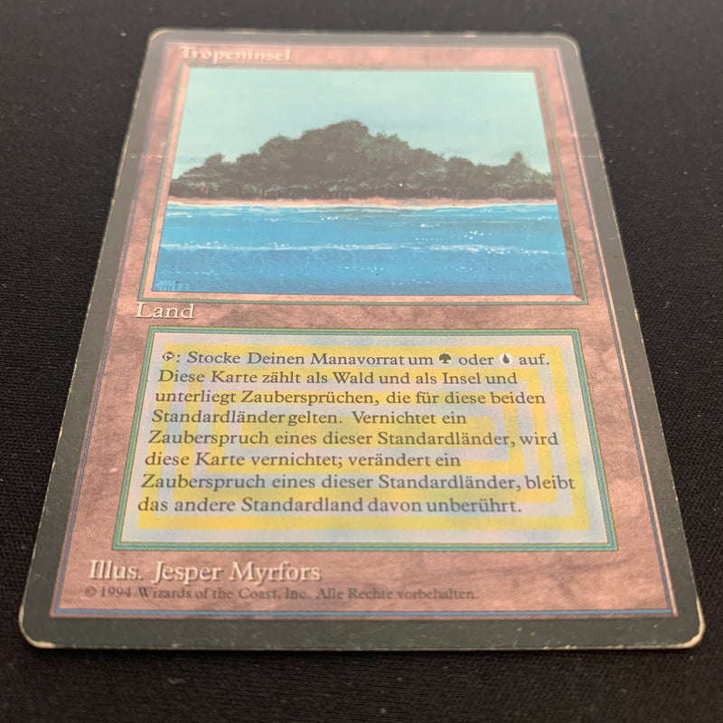 Magic the Gathering Tropical Island - Foreign Black Bordered - German 