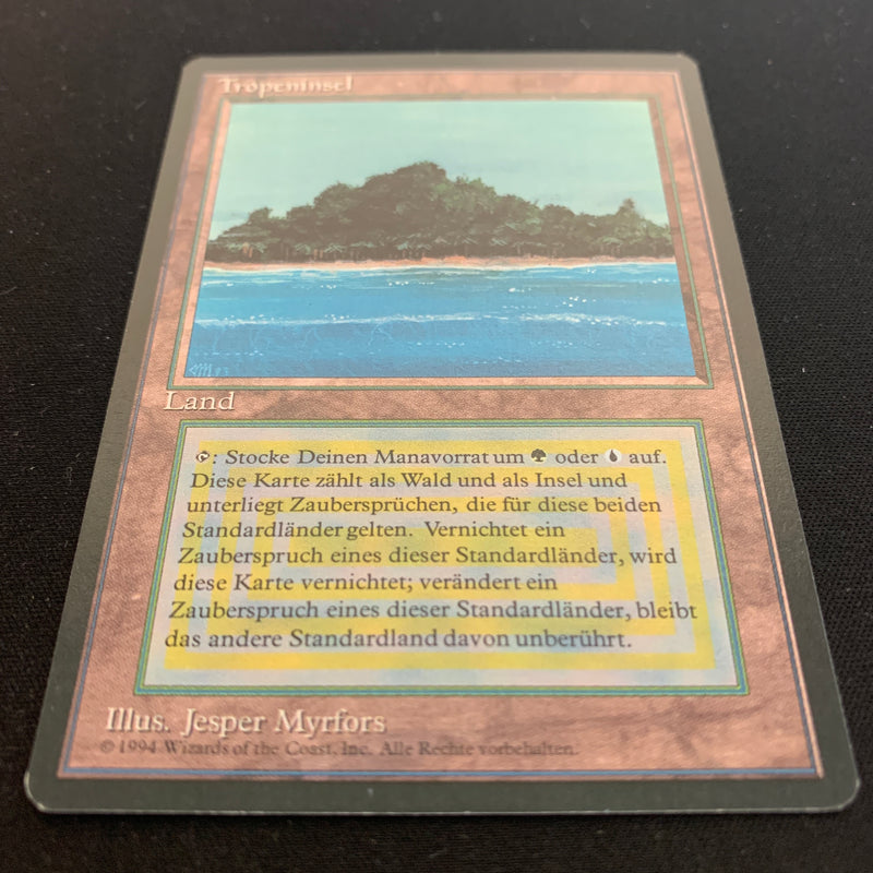 Magic the Gathering Tropical Island - Foreign Black Bordered - German 