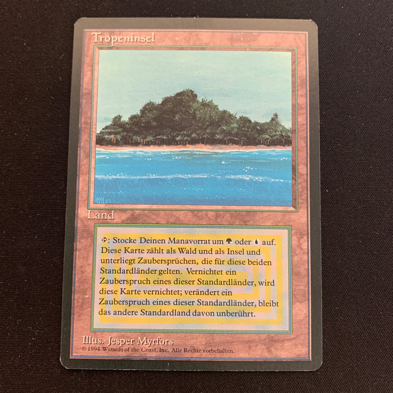 Magic the Gathering Tropical Island - Foreign Black Bordered - German 