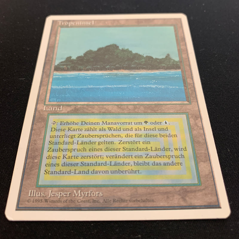 Magic the Gathering Tropical Island - Foreign Black Bordered - German 