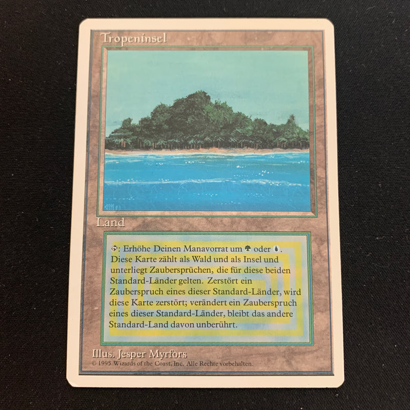 Magic the Gathering Tropical Island - Foreign Black Bordered - German 