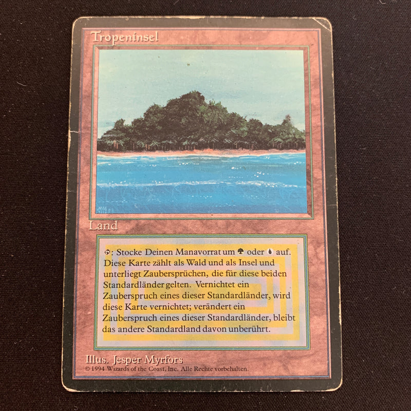 Magic the Gathering Tropical Island - Foreign Black Bordered - German 