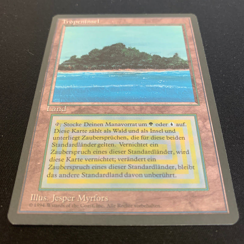 Magic the Gathering Tropical Island - Foreign Black Bordered - German 