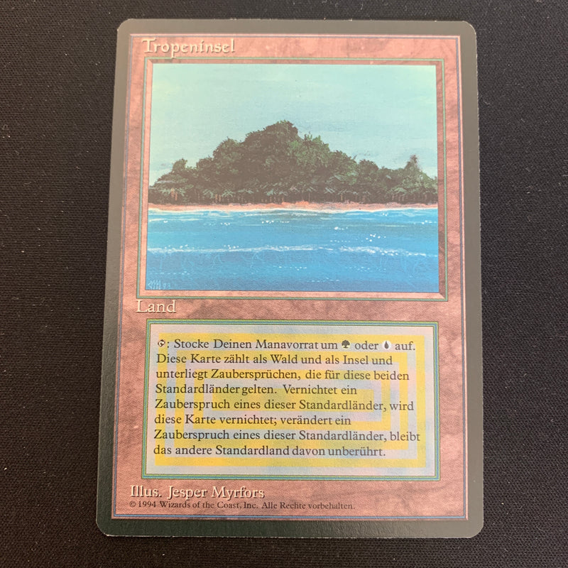 Magic the Gathering Tropical Island - Foreign Black Bordered - German 