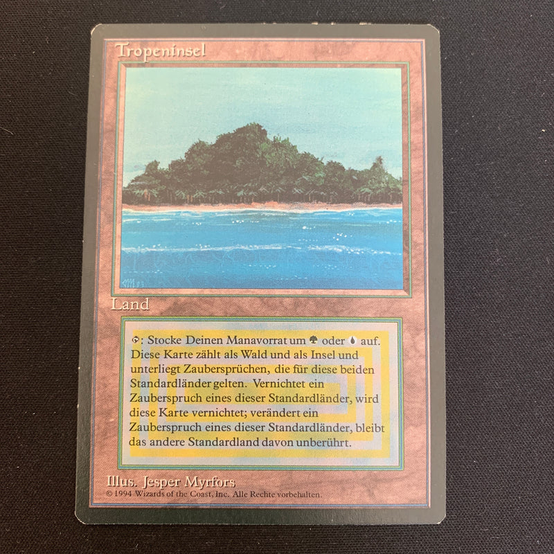 Magic the Gathering Tropical Island - Foreign Black Bordered - German 