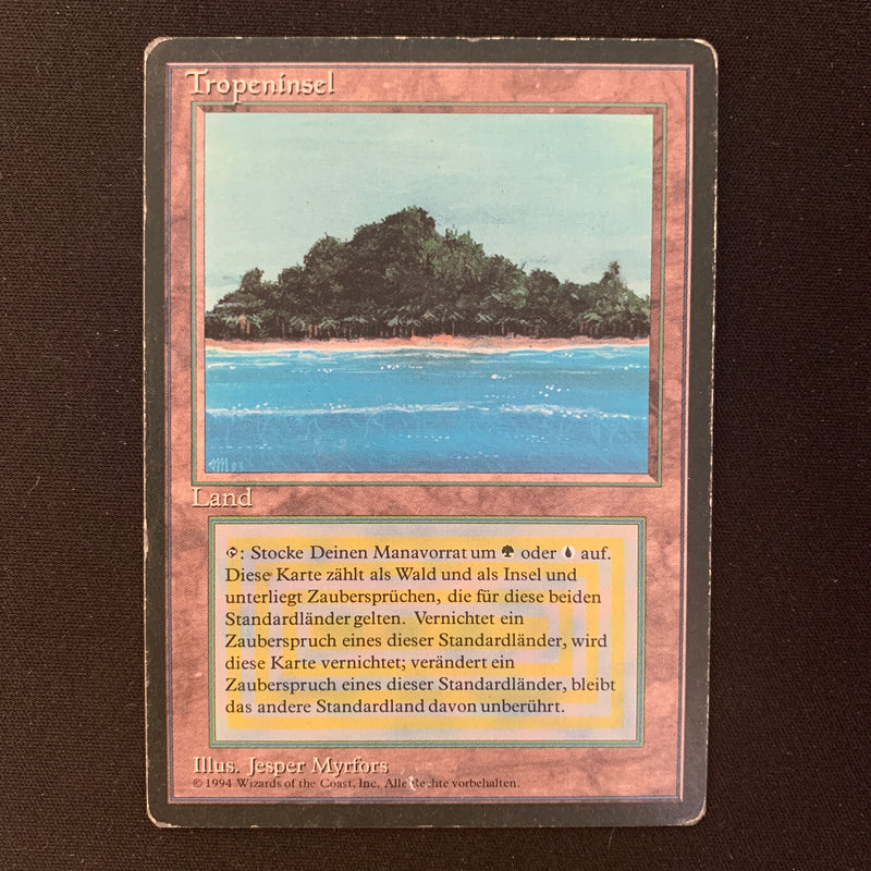 Magic the Gathering Tropical Island - Foreign Black Bordered - German 