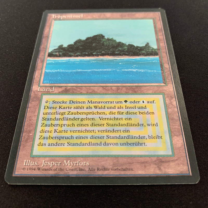 Magic the Gathering Tropical Island - Foreign Black Bordered - German 