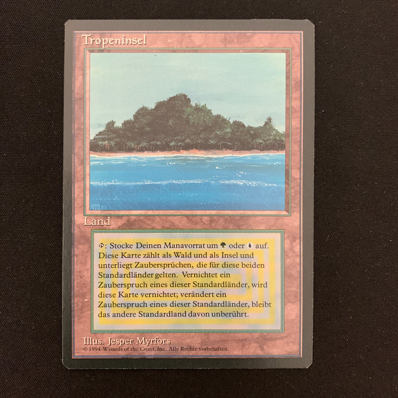 Magic the Gathering Tropical Island - Foreign Black Bordered - German 