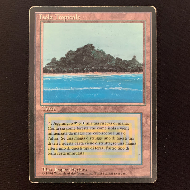 Magic the Gathering Tropical Island - Foreign Black Bordered - Italian PL - 24500