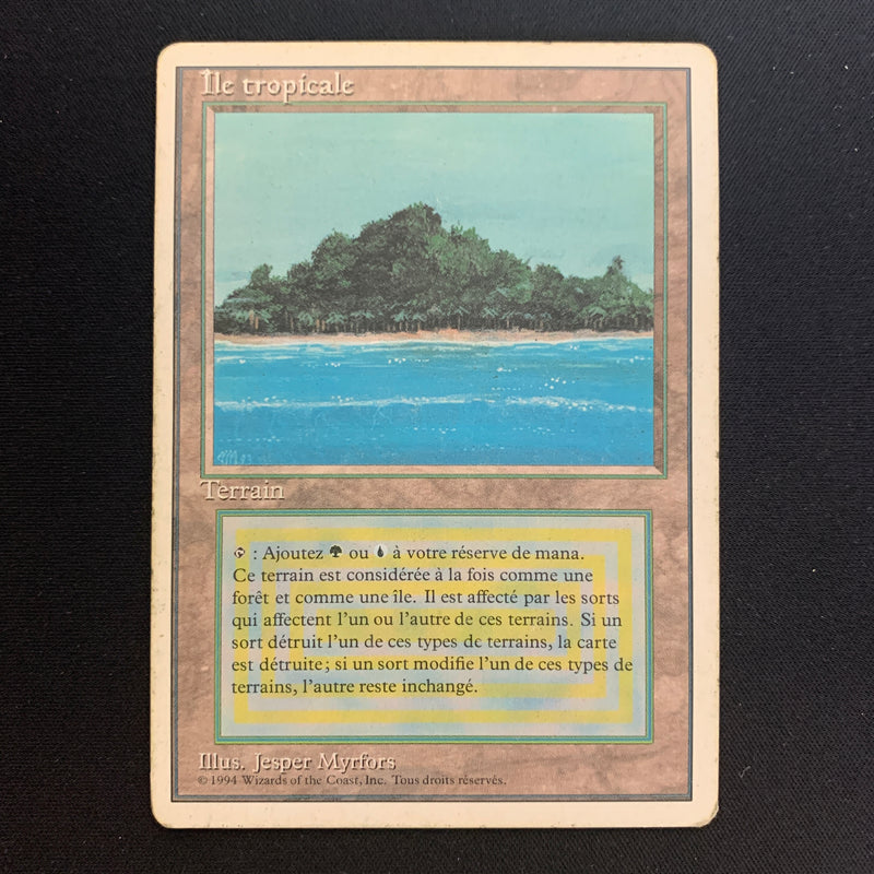 Magic the Gathering Tropical Island - Foreign White Bordered - French 