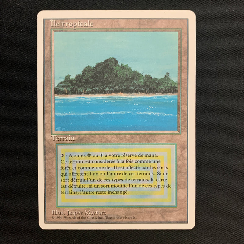 Magic the Gathering Tropical Island - Foreign White Bordered - French 