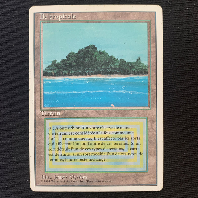 Magic the Gathering Tropical Island - Foreign White Bordered - French 