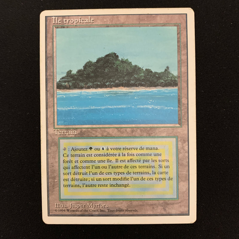 Magic the Gathering Tropical Island - Foreign White Bordered - French 