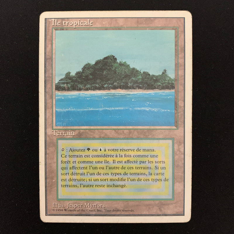 Magic the Gathering Tropical Island - Foreign White Bordered - French 