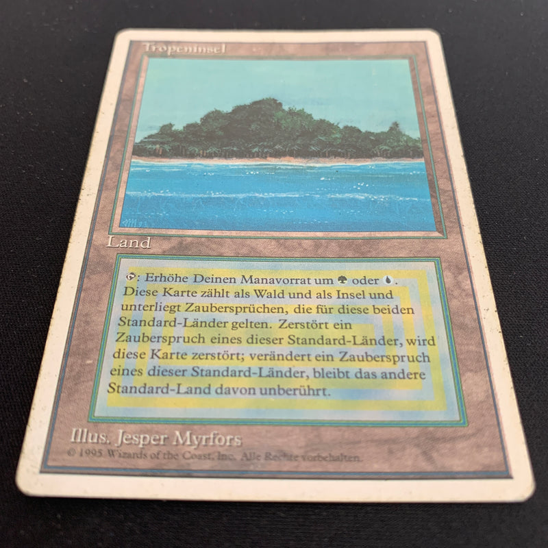 Magic the Gathering Tropical Island - Foreign White Bordered - German 