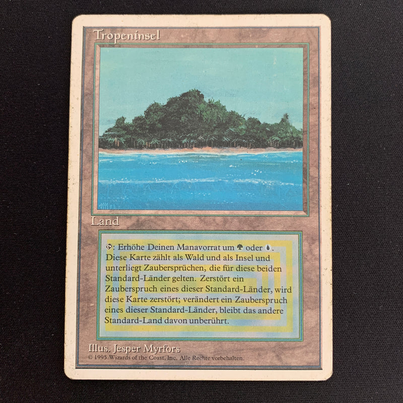 Magic the Gathering Tropical Island - Foreign White Bordered - German 