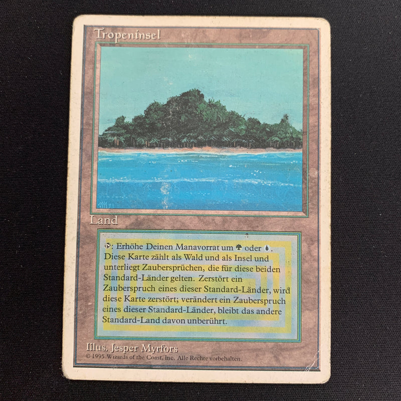 Magic the Gathering Tropical Island - Foreign White Bordered - German PO - 21987