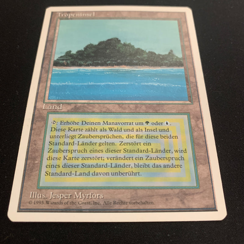 Magic the Gathering Tropical Island - Foreign White Bordered - German 