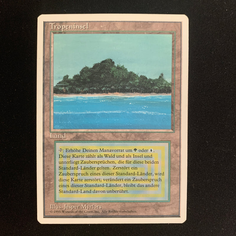 Magic the Gathering Tropical Island - Foreign White Bordered - German 