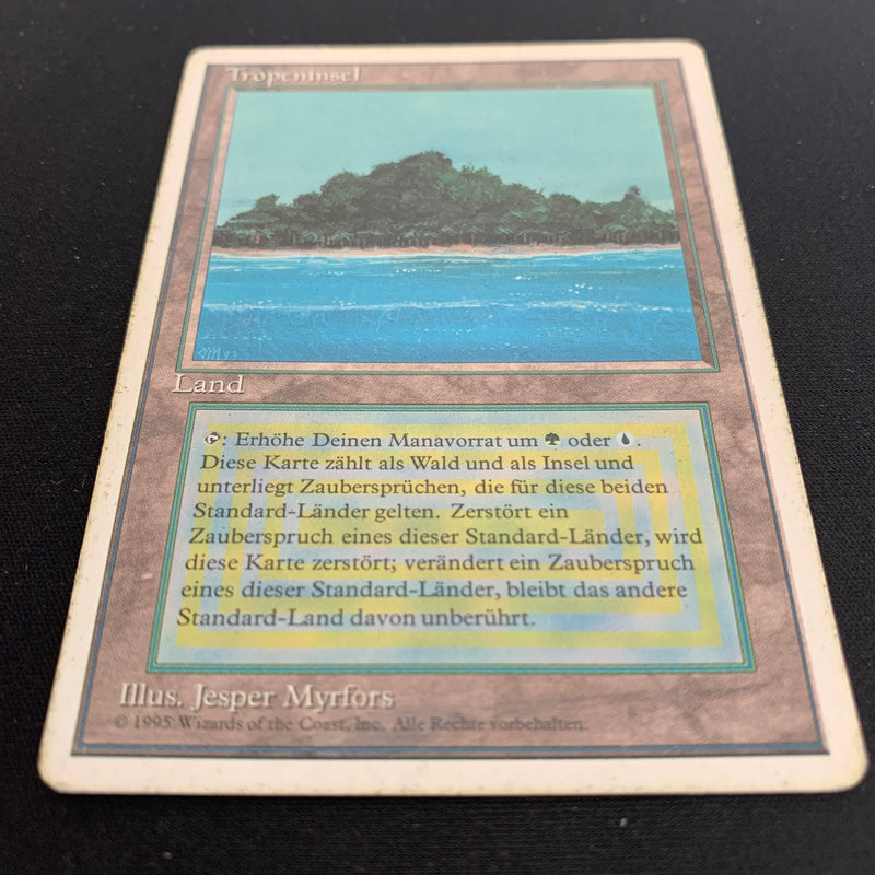 Magic the Gathering Tropical Island - Foreign White Bordered - German 