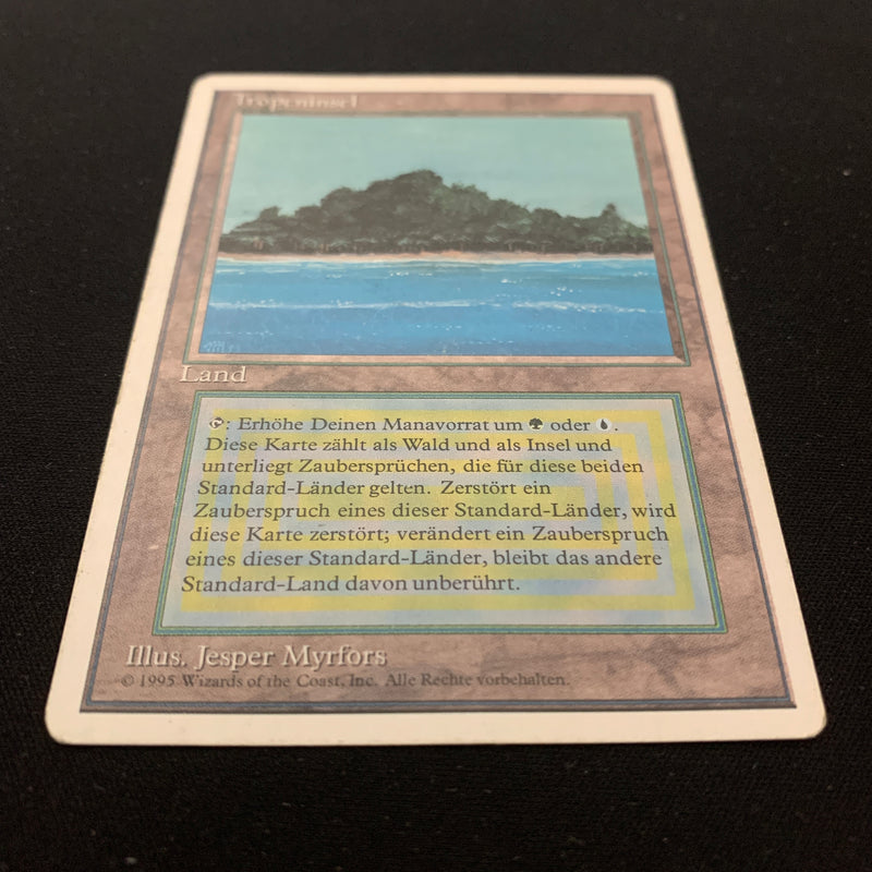 Magic the Gathering Tropical Island - Foreign White Bordered - German 