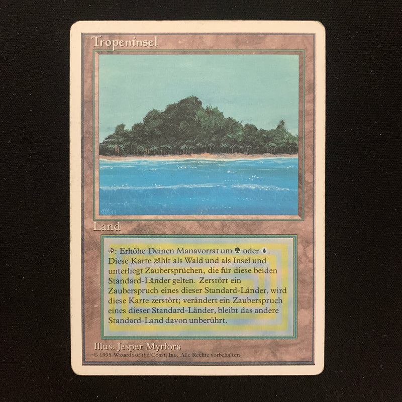 Magic the Gathering Tropical Island - Foreign White Bordered - German PL - 24725