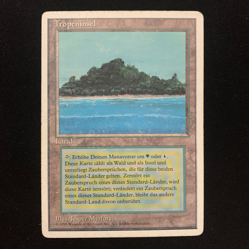 Magic the Gathering Tropical Island - Foreign White Bordered - German PL - 24726