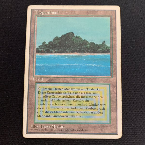 Magic the Gathering Tropical Island - Foreign White Bordered - German 