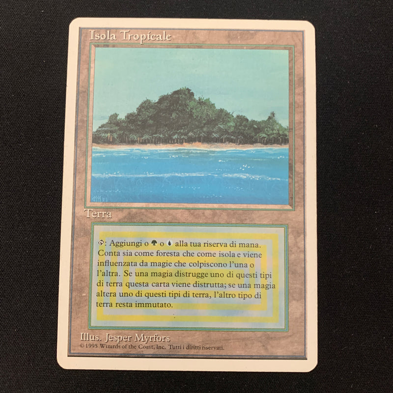 Magic the Gathering Tropical Island - Foreign White Bordered - Italian 