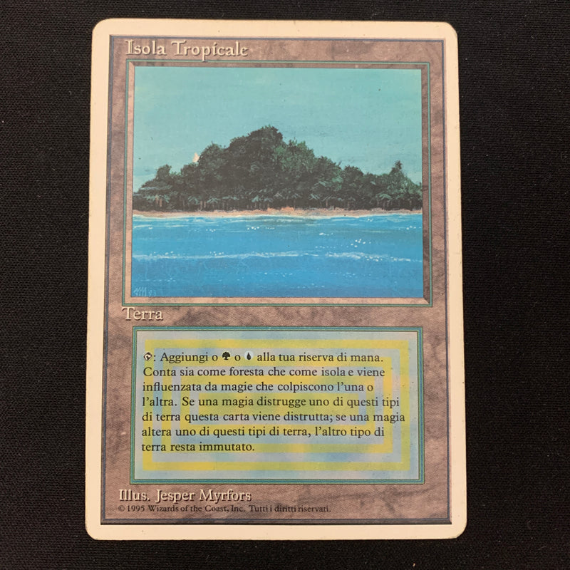 Magic the Gathering Tropical Island - Foreign White Bordered - Italian 