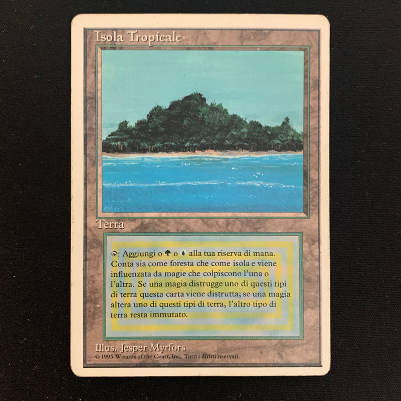 Magic the Gathering Tropical Island - Foreign White Bordered - Italian 