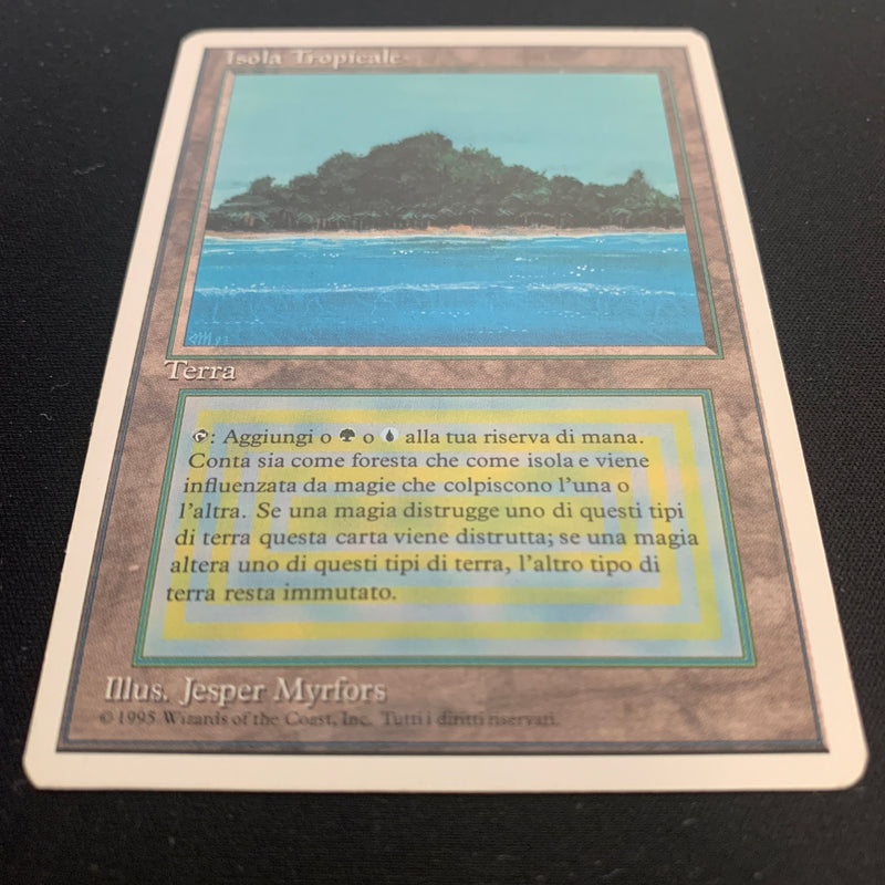 Magic the Gathering Tropical Island - Foreign White Bordered - Italian 