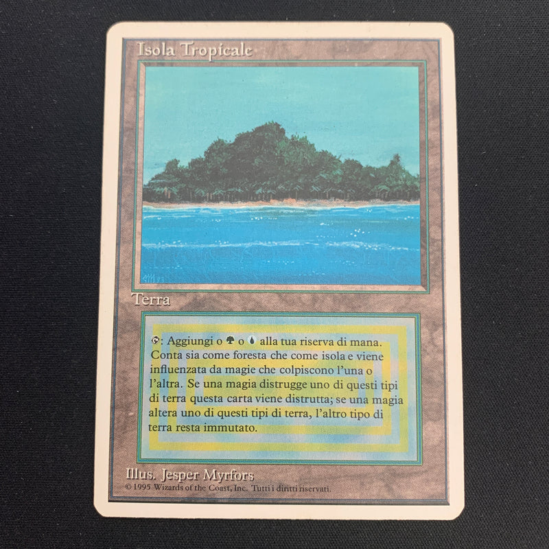 Magic the Gathering Tropical Island - Foreign White Bordered - Italian 