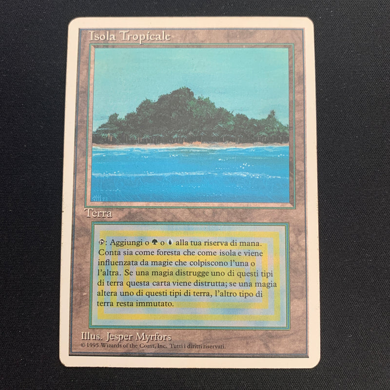 Magic the Gathering Tropical Island - Foreign White Bordered - Italian 