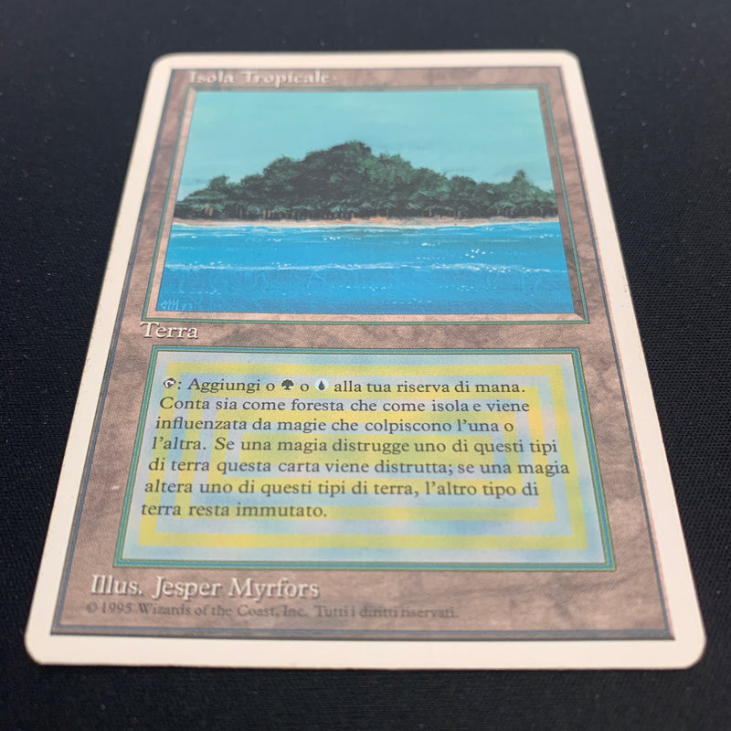 Magic the Gathering Tropical Island - Foreign White Bordered - Italian 