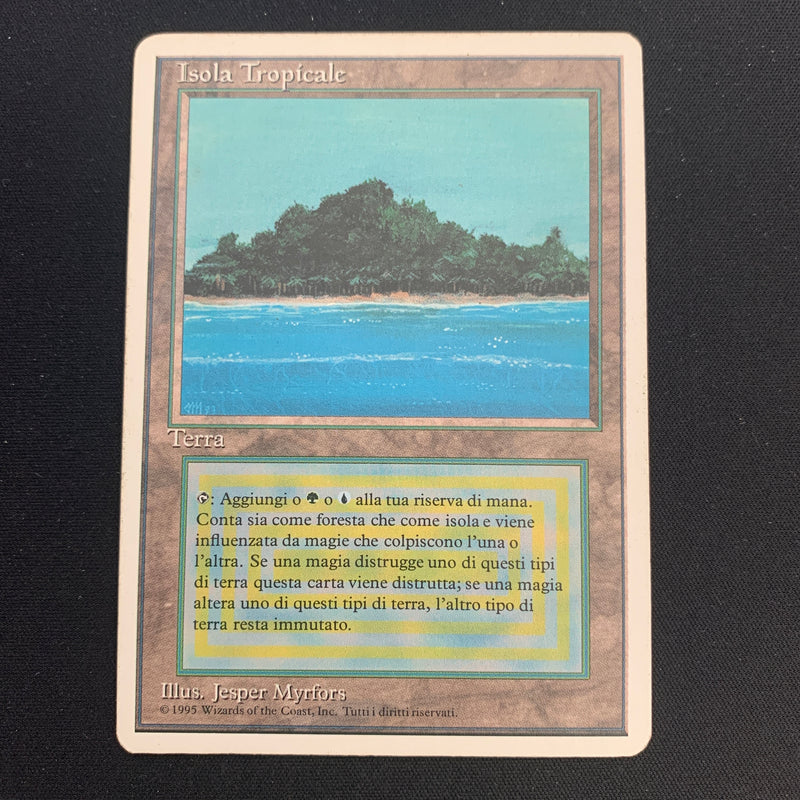 Magic the Gathering Tropical Island - Foreign White Bordered - Italian 