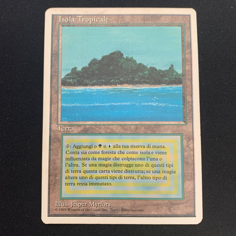 Magic the Gathering Tropical Island - Foreign White Bordered - Italian 